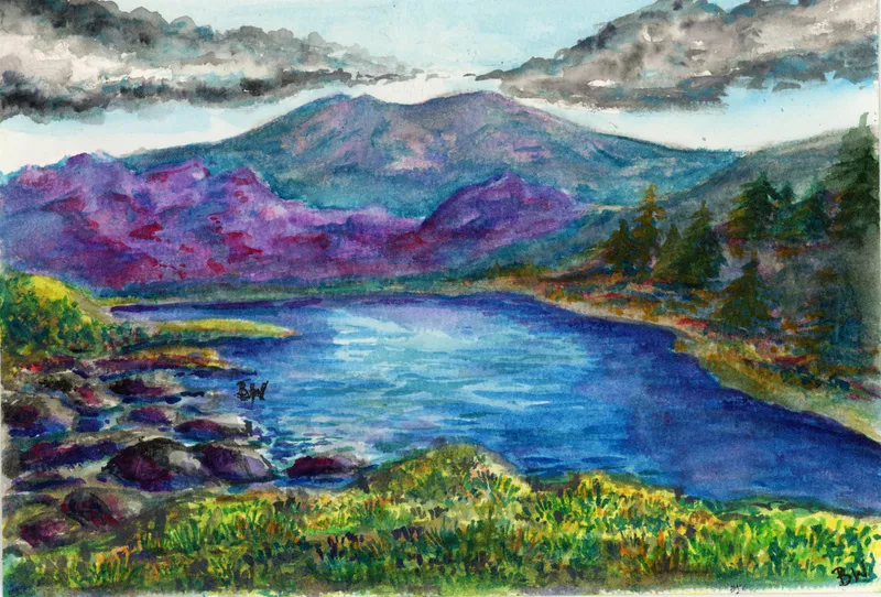 Dusky Mountain Lake