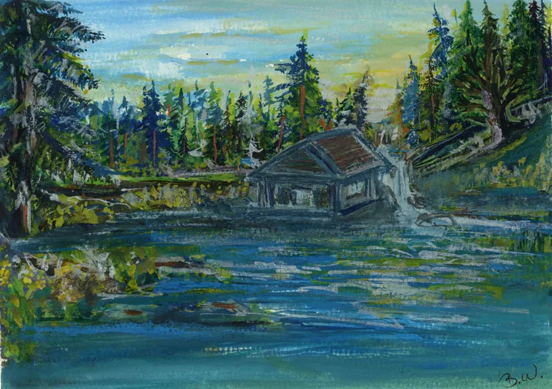 Cabin by a Lake