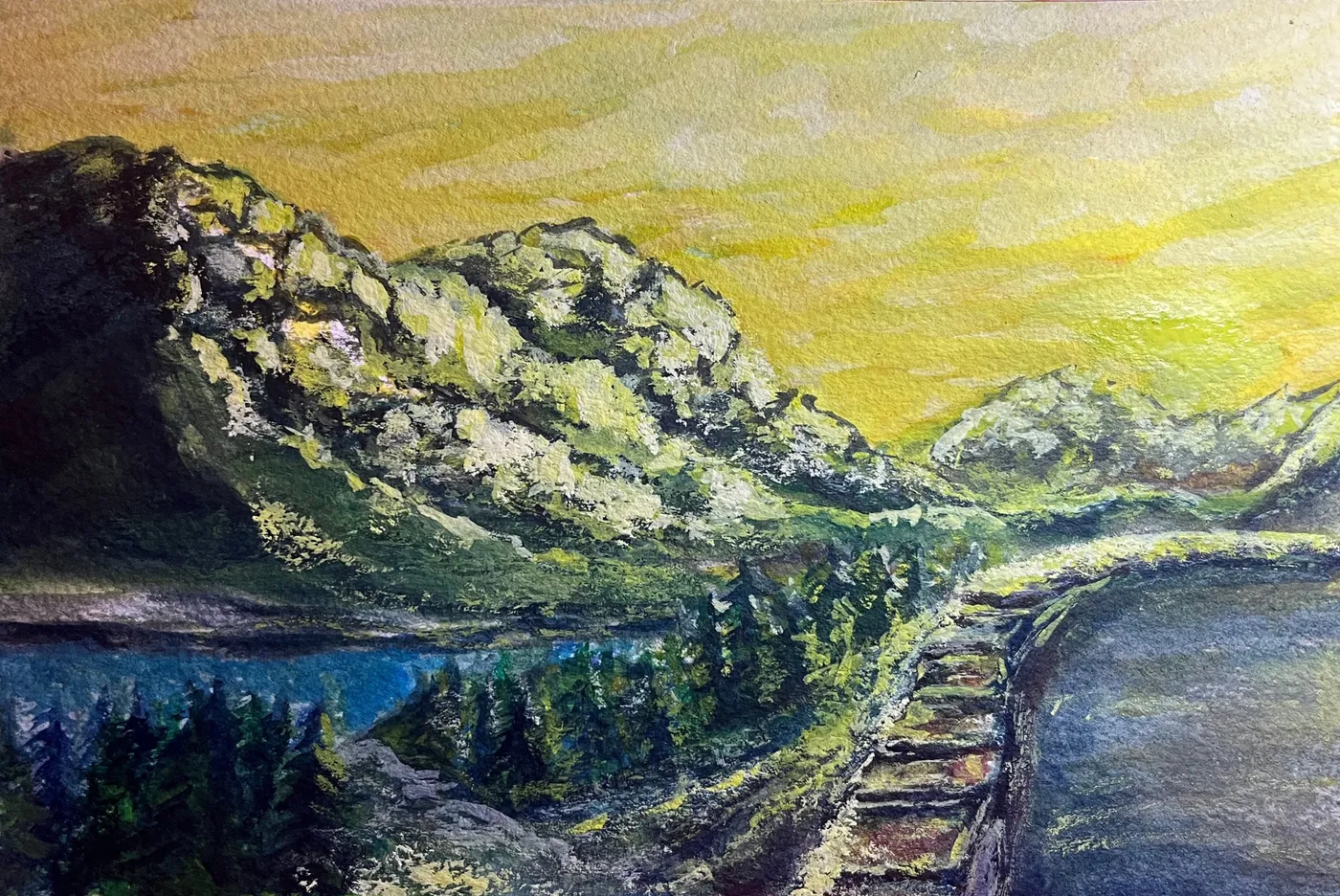 Blazing Mountain Sunset
